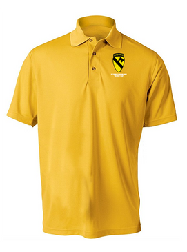 1st Cavalry Division (Airborne)  Embroidered Moisture Wick Polo  Shirt