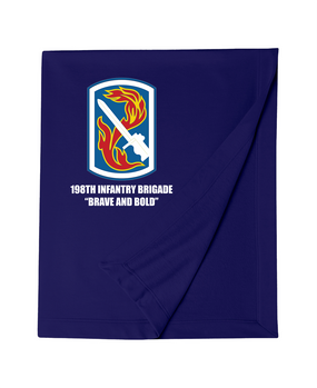 198th Light Infantry Brigade Embroidered Dryblend Stadium Blanket
