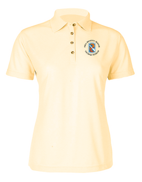 198th Light Infantry Brigade "Vietnam" (C)   Ladies Embroidered Moisture Wick Polo Shirt