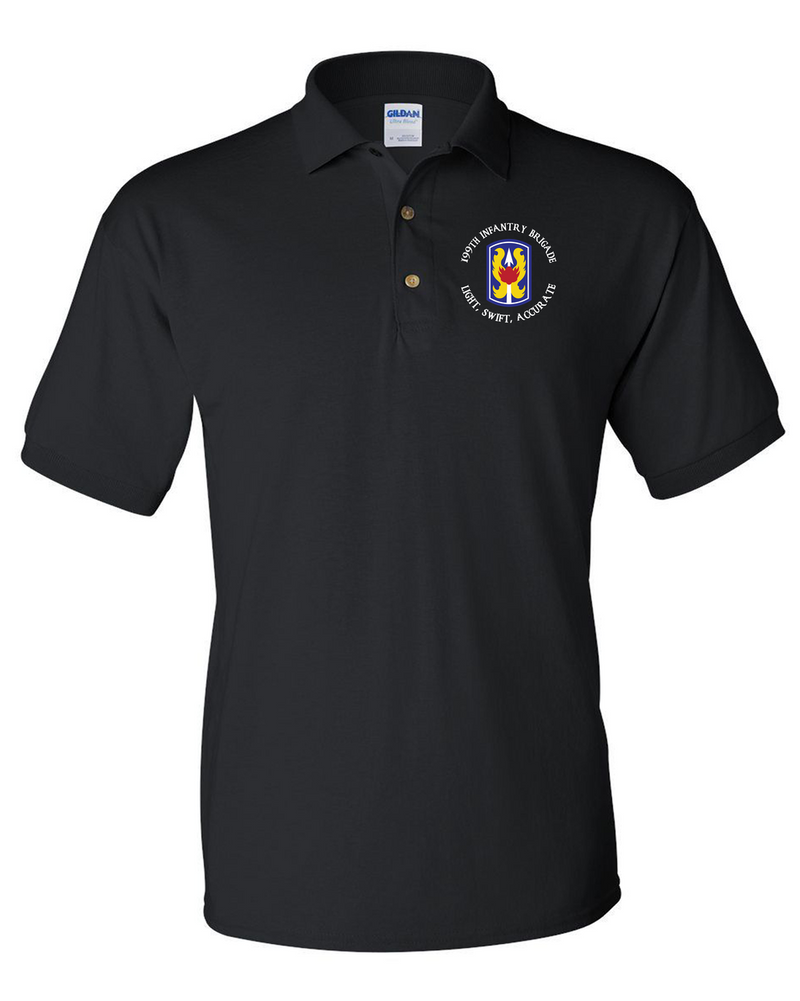 199th Light Infantry Brigade Embroidered Cotton Polo Shirt