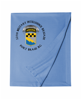 525th Expeditionary MI Brigade (Airborne) (C)  Embroidered Dryblend Stadium Blanket