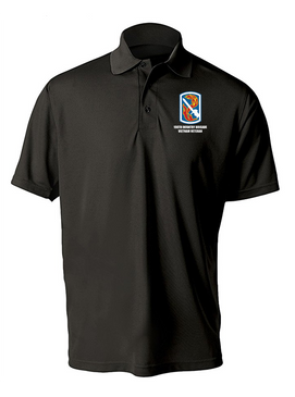 198th Light Infantry Brigade "Vietnam" Embroidered Moisture Wick Polo  Shirt