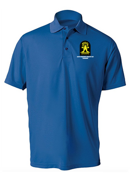 509th Parachute Infantry Regiment Embroidered Moisture Wick Polo  Shirt