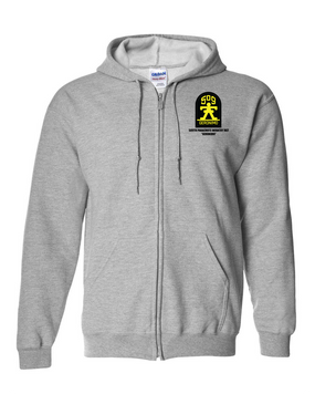 509th Parachute Infantry Regiment Embroidered Hooded Sweatshirt with Zipper