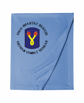 196th Light Infantry Brigade "Vietnam" (C)   Embroidered Dryblend Stadium Blanket