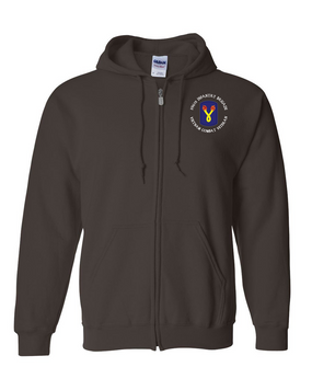 196th Light Infantry Brigade "Vietnam" (C)  Embroidered Hooded Sweatshirt with Zipper