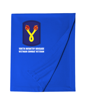 196th Light Infantry Brigade "Vietnam"  Embroidered Dryblend Stadium Blanket