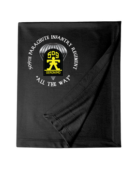 509th Parachute Infantry Regiment (C)  Embroidered Dryblend Stadium Blanket