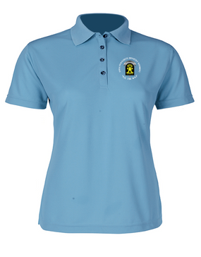 509th Parachute Infantry Regiment (C)  Ladies Embroidered Moisture Wick Polo Shirt
