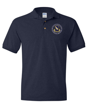 504th PIR (Crest)  -Proudly Served- Embroidered Cotton Polo Shirt