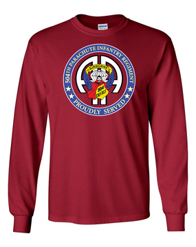 504th PIR  -Proudly Served -Long-Sleeve Cotton T-Shirt  (FF)