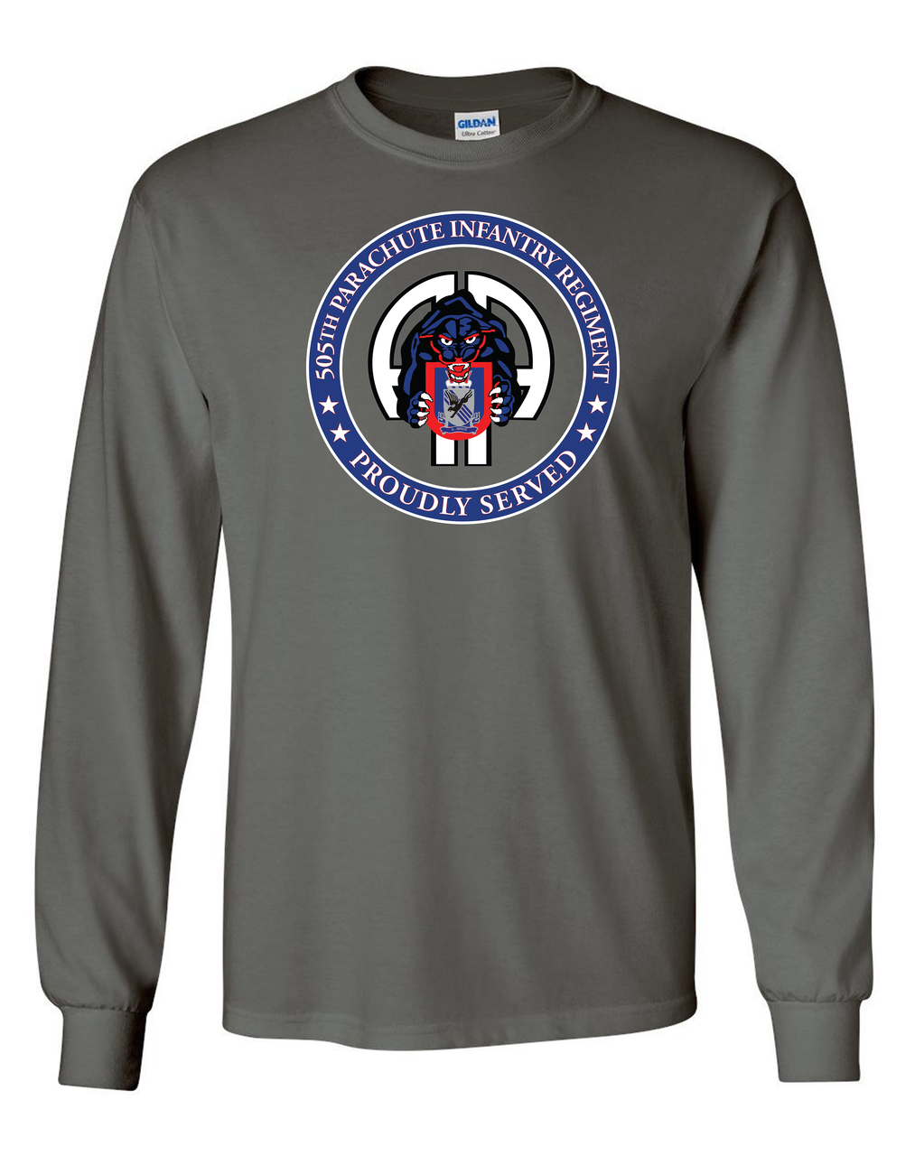 505th Parachute Infantry Regiment Long-Sleeve Cotton T-Shirt