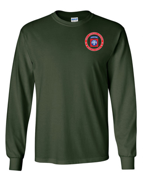 82nd Airborne Division -Proudly Served -Long-Sleeve Cotton T-Shirt  (P)