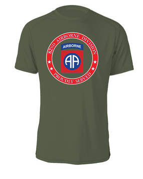 82nd Airborne Division- Proudly Served - Cotton Shirt  (FF)