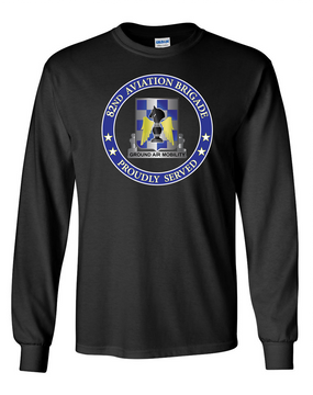 82nd Aviation Brigade Long-Sleeve Cotton T-Shirt (FF)
