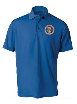 82nd Signal Battalion Embroidered Moisture Wick Polo Shirt