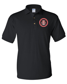 307th Combat Engineer Battalion (Airborne) Embroidered Cotton Polo Shirt