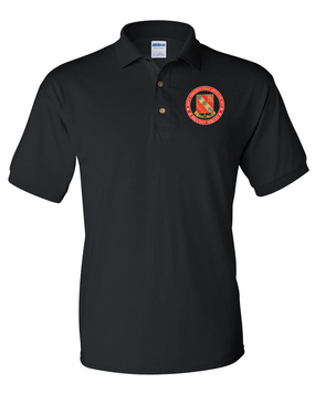 319th Airborne Field Artillery Regiment Embroidered Cotton Polo Shirt