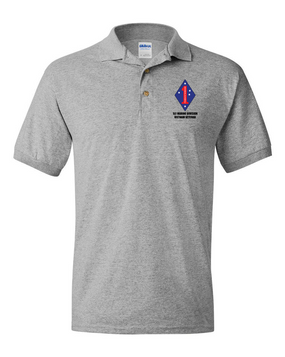 1st Marine Division "Vietnam" Embroidered Cotton Polo Shirt