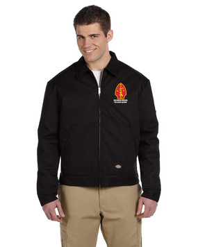 2nd Marine Division "Silent Second" Embroidered Dickies 8 oz. Lined Eisenhower Jacket