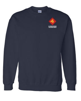 4th Marine Division "Fighting Fourth" Embroidered Sweatshirt