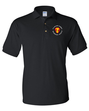 7th Marine Regiment-C-  Embroidered Cotton Polo Shirt