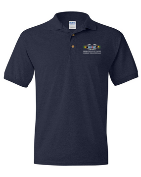 Operation Just Cause  "CIB" Embroidered Cotton Polo Shirt