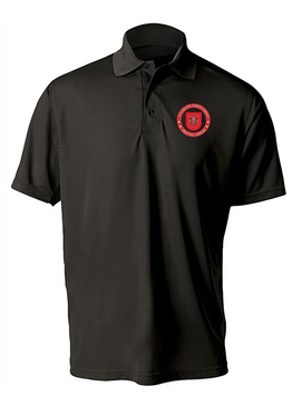 7th Special Forces Group "Proudly Served"  Embroidered Moisture Wick Polo Shirt