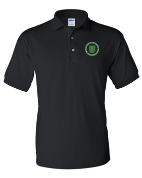 10th Special Forces Group "Proudly Served" Embroidered Cotton Polo Shirt