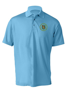 10th Special Forces Group-Europe "Proudly Served"  Embroidered Moisture Wick Polo Shirt