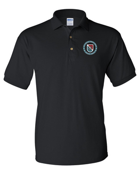 11th Special Forces Group "Proudly Served" Embroidered Cotton Polo Shirt