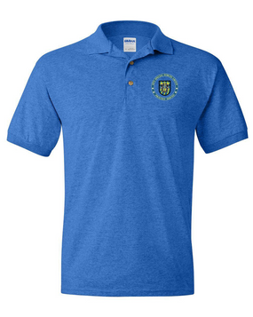 12th Special Forces Group "Proudly Served" Embroidered Cotton Polo Shirt