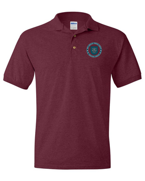 19th Special Forces Group "Proudly Served" Embroidered Cotton Polo Shirt