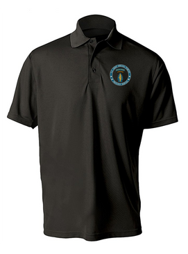 Special Forces "Proudly Served"  Embroidered Moisture Wick Polo Shirt