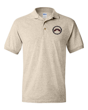 1-75th Ranger Battalion "Proudly Served" Embroidered Cotton Polo Shirt