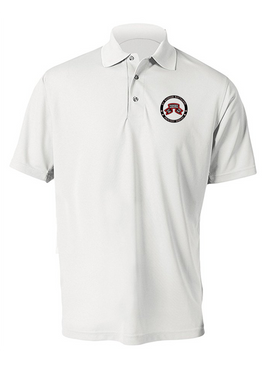 1-75th Ranger Battalion (Original Scroll)  "Proudly Served"  Embroidered Moisture Wick Polo Shirt