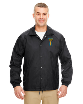 Triple Canopy Embroidered Windbreaker 