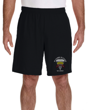 3/75th Ranger Battalion-Tab- Embroidered Gym Shorts