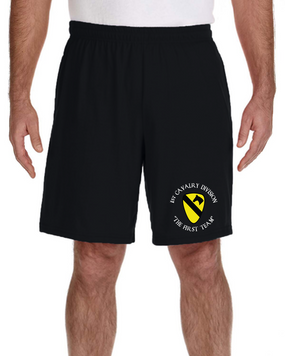 1st Cavalry Division Embroidered Gym Shorts