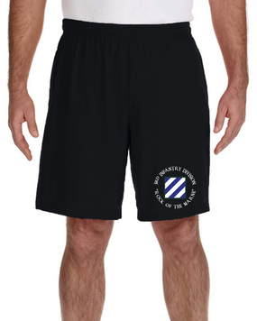 3rd Infantry Division Embroidered Gym Shorts