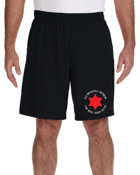 6th Infantry Division Embroidered Gym Shorts