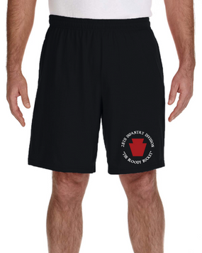 28th Infantry Division Embroidered Gym Shorts