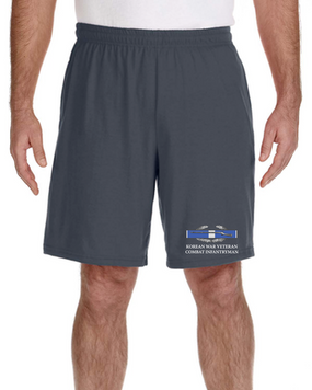 Korean War -CIB Embroidered Gym Shorts