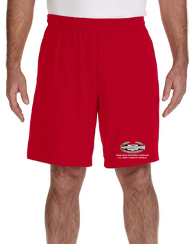 Operation Enduring Freedom -CAB  Embroidered Gym Shorts