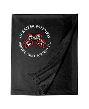 1-75th Ranger Battalion-Original Scroll Embroidered Dryblend Stadium Blanket