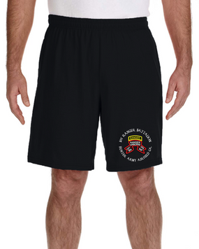 1-75 Ranger Battalion-Original Scroll-Tab Embroidered Gym Shorts