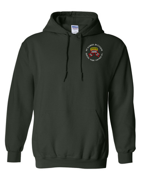 1-75th Ranger Battalion-Original Scroll-Tab Embroidered Hooded Sweatshirt