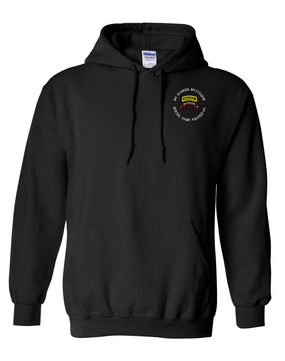 1-75th Ranger Battalion-Tab Embroidered Hooded Sweatshirt