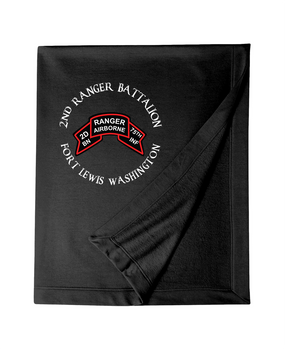 2-75th Ranger Battalion-Original Scroll-Embroidered Dryblend Stadium Blanket