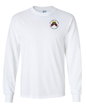 2-75th Ranger Battalion-Original Scroll-Tab Long-Sleeve Cotton T-Shirt